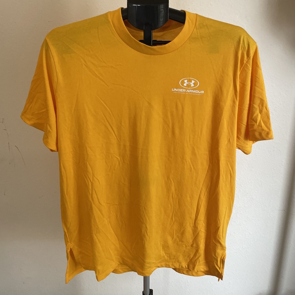 Men's Under Armour Small Loose Tee Shirt Yellow